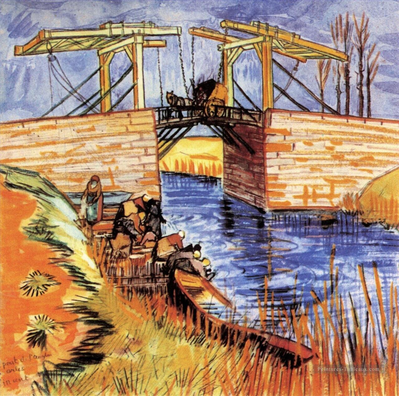 Le pont Langlois à Arles 2 Vincent van Gogh Peintures à l'huile
